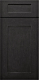 Black stained shaker cabinets