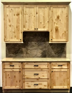 Rustic Woodland kitchen and vanity cabinets