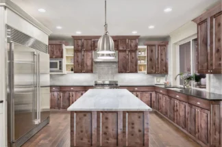 Frontier Walnut Shaker Cabinets