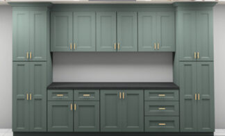 Classic Pewter Green Cabinets