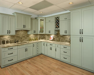 FRESH SAGE SHAKER CABINETS