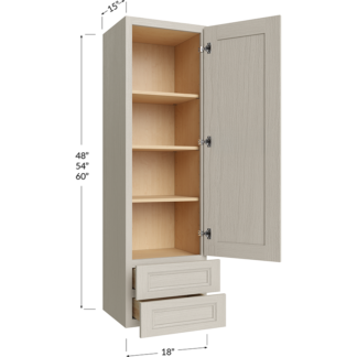 wall cabinet with drawers