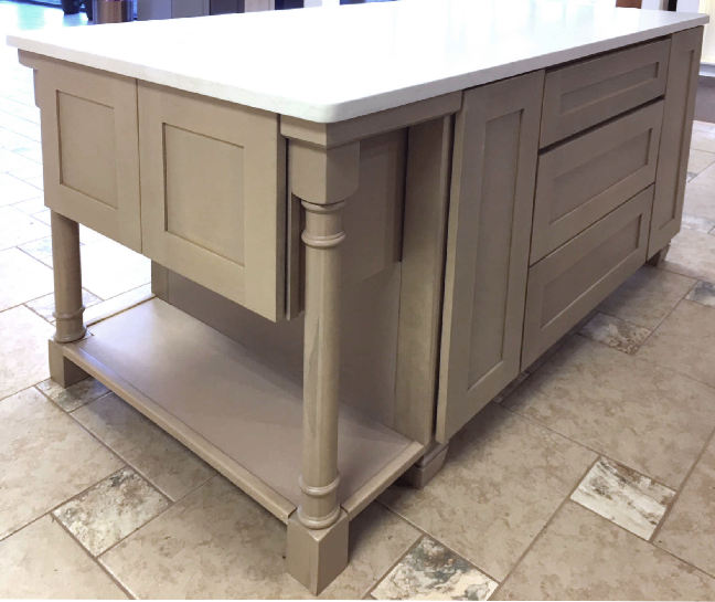 Driftwood Kitchen and vanity cabinets