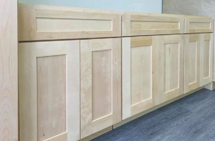 RTA unfinished shaker cabinets